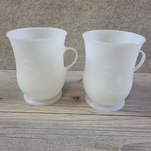 Vintage Kool Aid Man 2pc white plastic cups with handles, good condition - $9.99