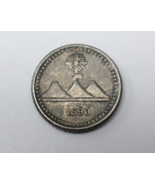 Guatemala 1890 Silver 1/4 Real Silver Coin - $29.39