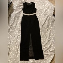 Karl Lagerfeld Paris black formal dress size 2 with detailing around the waist - £30.07 GBP