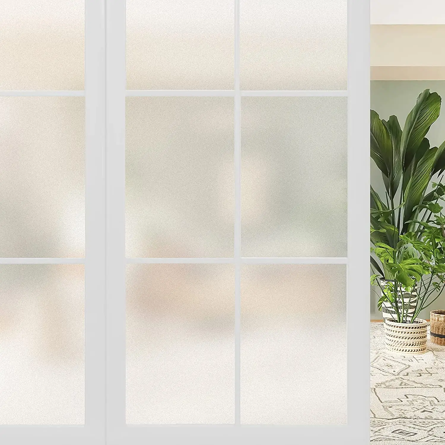 Pure Matte Window Film Privacy UV Bloc Heat Control Frosted Decals Self ... - $56.19 CAD