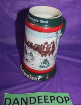 Anheuser Busch Budweiser The Season&#39;s Best 1991 Stein Beer Stein Drinkware  - £19.48 GBP