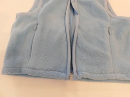 Old Navy Baby Boy&#39;s Size S 3-6 Months Lt Blue Fleece Vest Zip Up Jacket GUC - £10.27 GBP