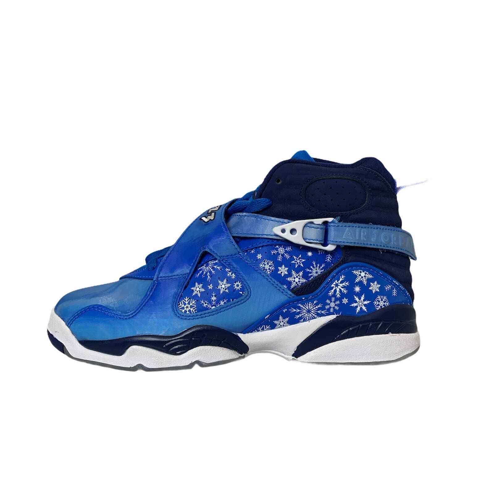 Primary image for Nike Air Jordan Retro 8 Snowflake Blue Basketball Shoes Size 6.5Y Youth Blizzard