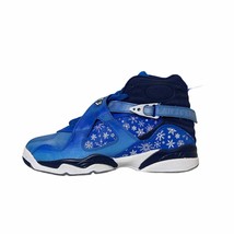 Nike Air Jordan Retro 8 Snowflake Blue Basketball Shoes Size 6.5Y Youth Blizzard - £101.19 GBP
