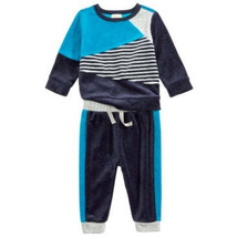 First Impressions Baby Boys 2-Pc. Colorblocked Sweatshirt, Size 24Months - $38.12
