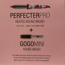 Calista perfecter Pro Heated Round Brush with GoGo Mini brush(Rose white... - $69.95