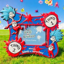 UNIVERSAL’S Islands of Adventure Photo Frame Holds 4” × 6” Thing 1 and T... - $19.87