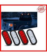 4PCS 6-Inch Oval LED Trailer Tail Lights - Waterproof &amp; Bright for All V... - $711.33 MXN