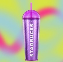 New No Box Summer 2024 Starbucks Iridescent Pink Purple Venti Cold Cup Dome - $19.31