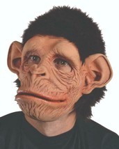 Monkey Mask Chimp Primate Animal Movable Mouth Halloween Costume Party MC1002 - £50.62 GBP