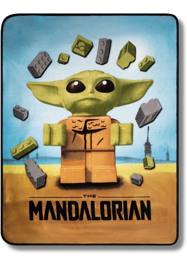 Star Wars The Child Mandalorian Bedding Super Soft Micro Throw. 46” X 60” - $26.31