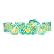 MDG Resin 16mm Polyhedral Dice Set - Turtle - £26.77 GBP