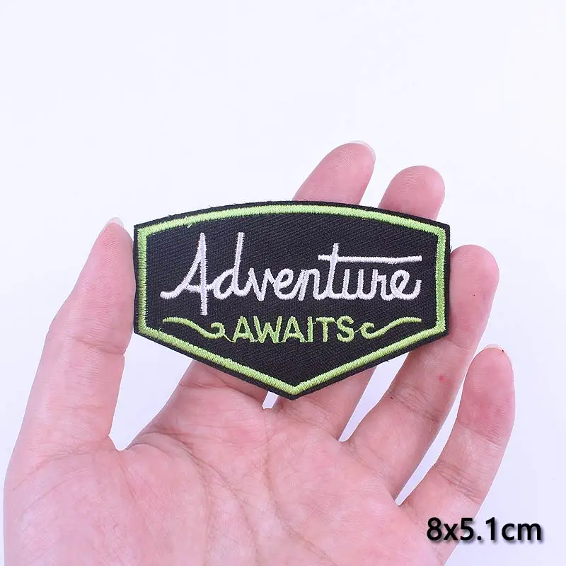 Adventure Travel Iron-On Patches for Clothing - UFO & Space Stripe Badges - $16.00