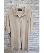 Polo Ralph Lauren 4XB Beige Heathered Short Sleeve Polo 2 buttons - $475.79 MXN