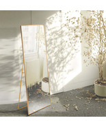 Full Length Gold Mirror with Stand - 59x16&quot; - $2,037.03 MXN