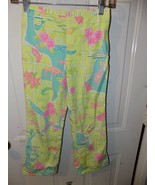 Lilly Pulitzer Everglades Club Swim tennis palm beach Pants Size 10 Girl... - $891.80 MXN