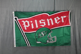 Saskatchewan Roughriders Flag - Rider Nation Helmet Graphic - Double-Sided Flag - $39.00