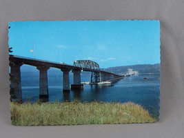 Vintage Postcard - Hood Canal Floating Bridge - Ellis Park Card Co.  - £11.80 GBP