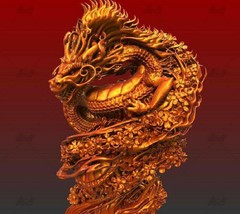 200mm 3D Print Model Kit Chinese Dragon Fantasy Unpainted - £56.81 GBP