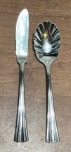 Reed &amp; Barton BROOKSHIRE Glossy Sugar Shell Spoon &amp; butter Knife Flatware - £9.62 GBP