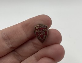 Vintage Blood Donor Gallon Club Award Pin Red Enamel  - $8.00