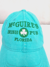 McGuire&#39;s Irish Pub Florida Embroidered Logo Mint Green Adjustable Strapback Cap - £5.12 GBP