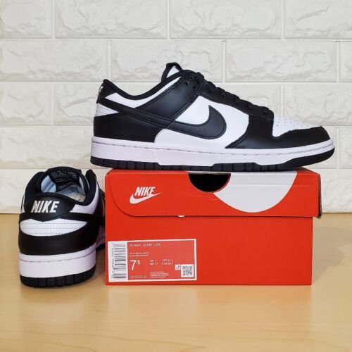 Primary image for Nike Wmns Dunk Low Panda Womens Size 7.5 White Black DD1503-101