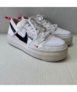 NIKE Women&#39;s &quot;Court Vision Alta TXT&quot; White/Black/Pink Snekers Size 8.5 - $652.74 MXN