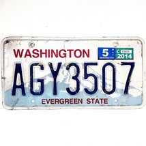 2014 United States Washington Evergreen Passenger License Plate AGY3507 - £14.68 GBP