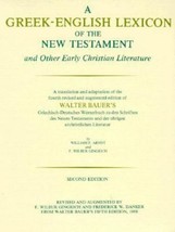 GREEK-ENGLISH Lexicon Of The New Testament W. Arndt &amp; F. Gingrich Hc Dj 1979 - £30.07 GBP