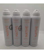 4 Bottles Native Deodorant and Body Spray, *MISSING CAPS* Sweet Peach &amp; ... - $560.63 MXN