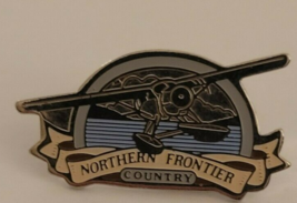 Vintage Northern Frontier Country Propeller Plane Lapel Pin - $13.10