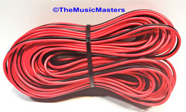 22 Gauge 100&#39; ft SPEAKER WIRE Red Black Cable Car Audio Home Stereo 12V ... - $14.62