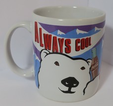 1995 Coca Cola Polar Bear Coffee Mug Cup Coke Always Cool Dakin Collectible  VTG - £12.02 GBP