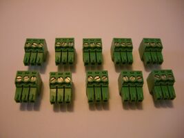 10 pcs  3 pin - 3.5mm Terminal Block Connector Crestron, Speakercraft, B... - $19.55