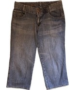 Eddie Bauer Capri Cropped Jeans Size 10 Curvy Blue Denim Womens - £23.66 GBP