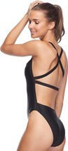 NWT Body Glove Women&#39;s Black Smoothies Electra One-Piece Swimsuit Size Large - £23.26 GBP