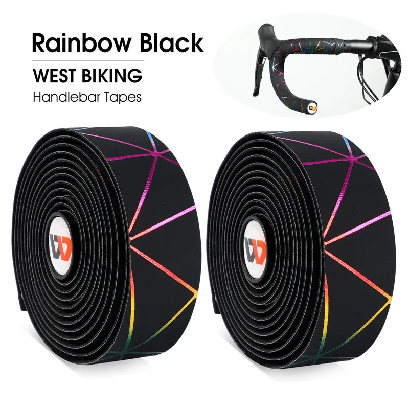 WEST BI Bicycle Handlebar Tape Soft Bike BarsTape PU EVA Anti-slip MTB Cycling W - £81.95 GBP