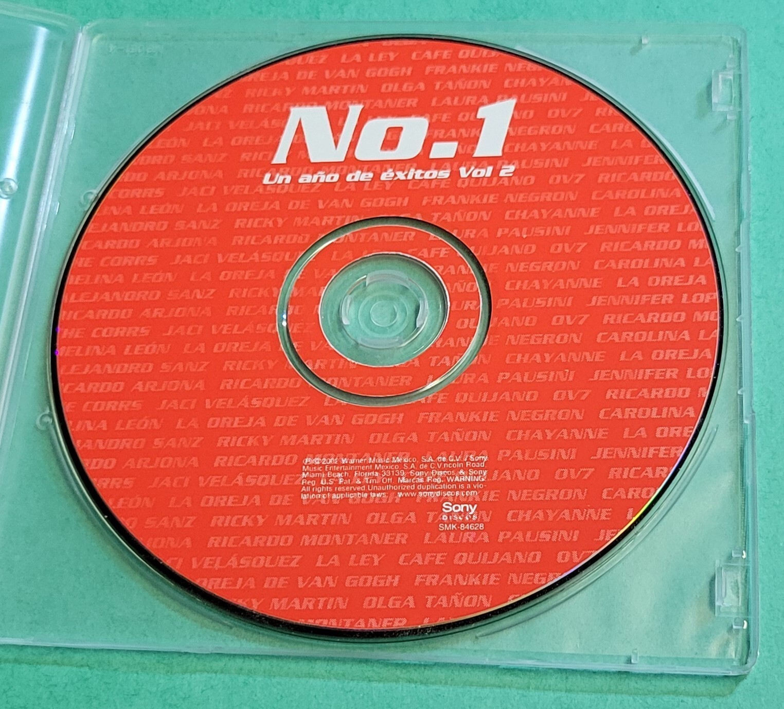 No. 1: Un Año de Éxitos, Vol. 2 by Various Artists (CD, Jan-2002, Sony M... - $5.93