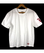 True Religion T Shirt Size Large Mens White Short Sleeve Brand Spell Out... - €34,10 EUR