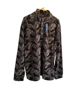NWT TOMMY BAHAMA XL MENS 1/4 Snap Mock Palm Fronds Microfleece Floral So... - $90.25