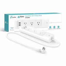 Kasa Smart Plug Power Strip KP303, Surge Protector with 3 Individually Controlle - £33.28 GBP