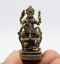 Lord Vishnu Mini Amulet God Narai Ride Garuda Song Krut Hindu Miracle Figurine - £42.62 GBP