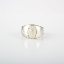 Rainbow Moonstone Ring, Solid 925 Silver Ring, Handmade Ring, June Birthstone Ri - £97.31 GBP