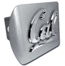 cal uc berkeley logo brushed chrome trailer hitch cover made in usa - $75.99