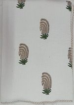 Floral Hand Block Print, Cotton Kantha Quilt, Handmade Bedspread,King Size Beddi - £99.91 GBP