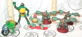 6 Lot - Raphael Tmnt Teenage Mutant Ninja Turtles Mcdonalds Toy Figures Used - £7.84 GBP