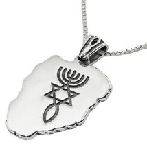 Silver Pendant with Messianic Seal Jewish Christian Jewelry Silver 925 - £70.60 GBP