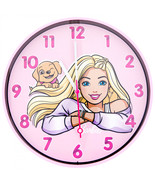 Barbie and Taffy 10&quot; Wall Clock Pink - £26.65 GBP