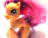 My Little Pony G3 Scootaloo 2008 Hasbro Orange Horse Pink Purple Hair 3.... - $4.95